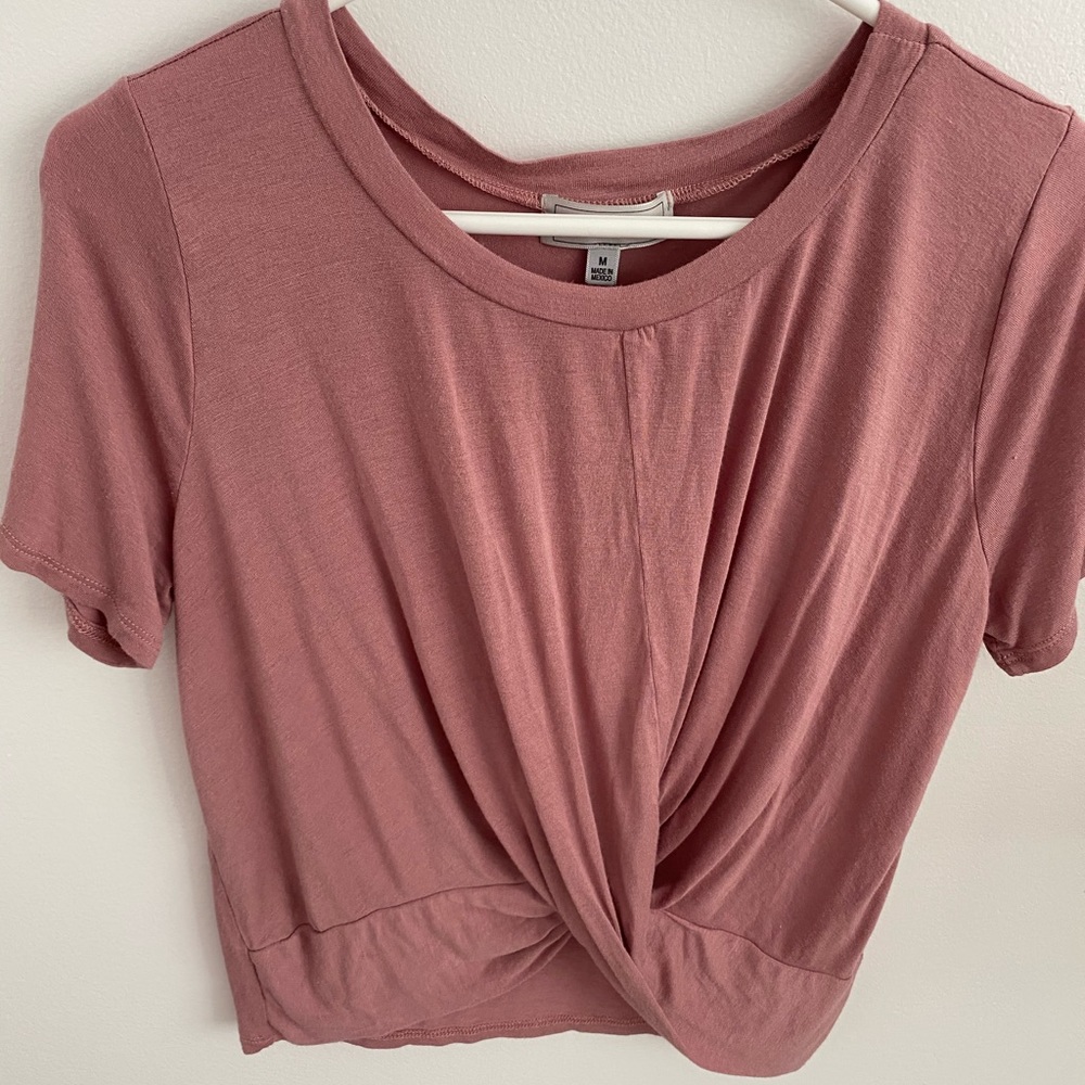 Tj maxx blush pink crop top